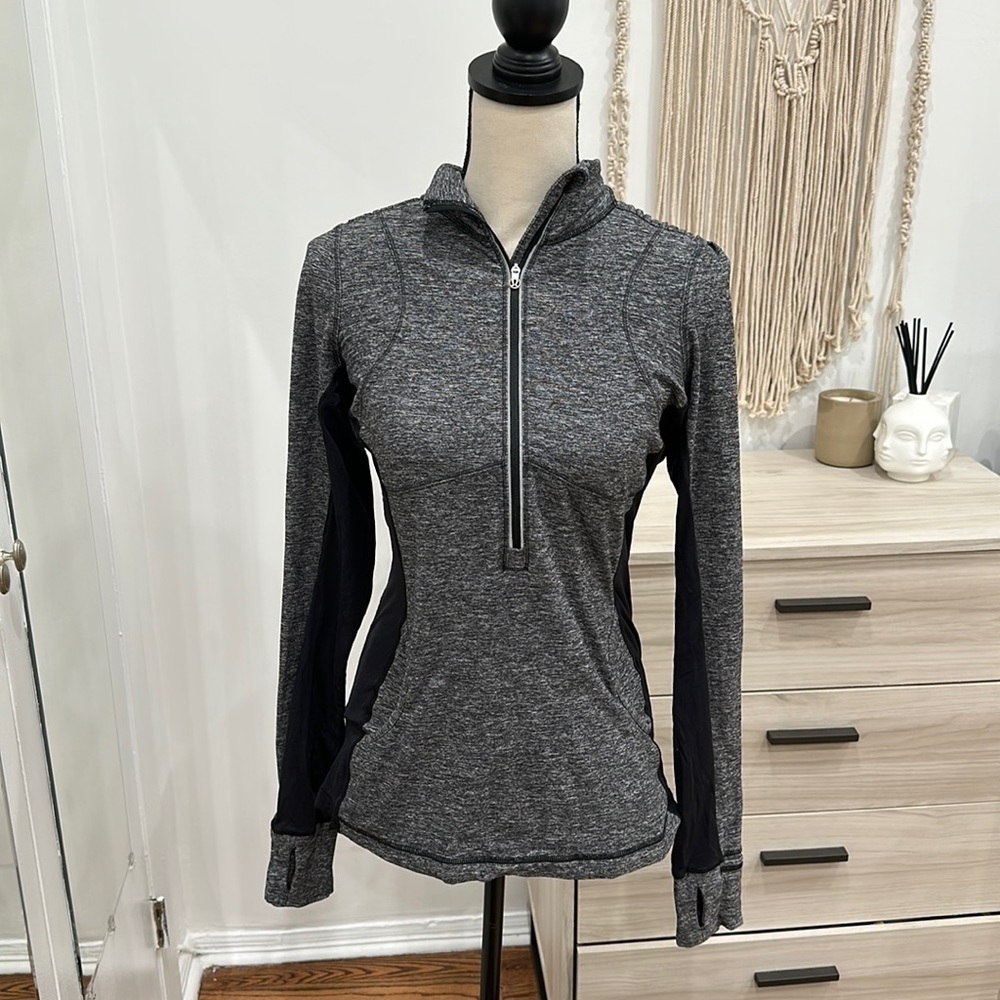 Lululemon Grey Half Zip size 8